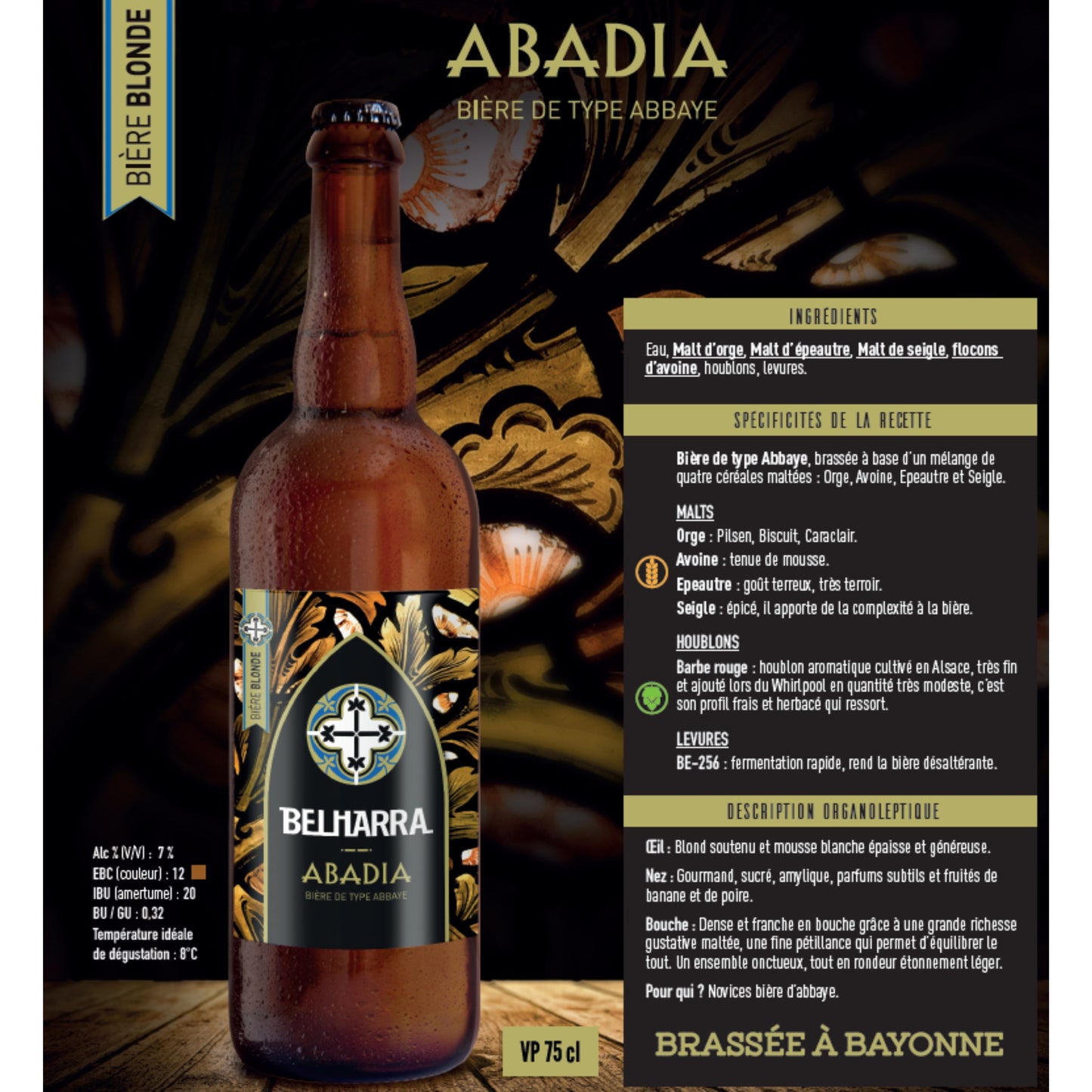 BELHARRA Abadia - Carton de 6 bouteilles 75 cl