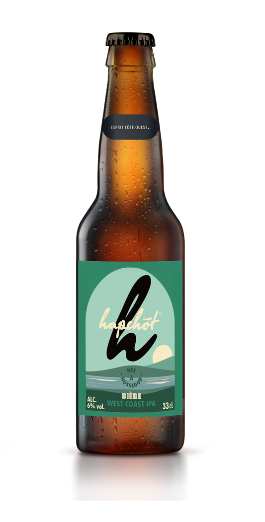 HAPCHOT West Coast Ipa - Carton de 24 bouteilles 33 cl