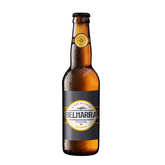 bouteille biere belharra blonde brasserie bayonne 33 cl